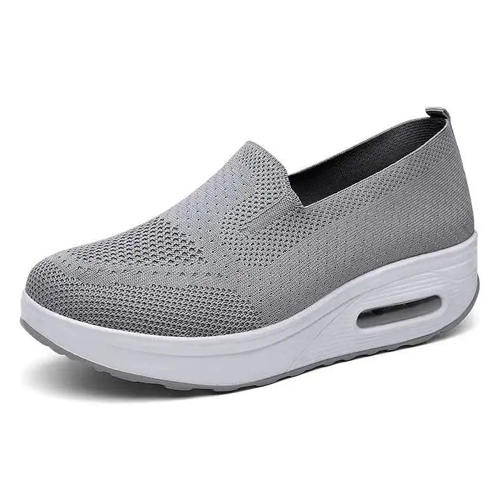 Women’s Breathable Knit Slip-On Walking Shoes