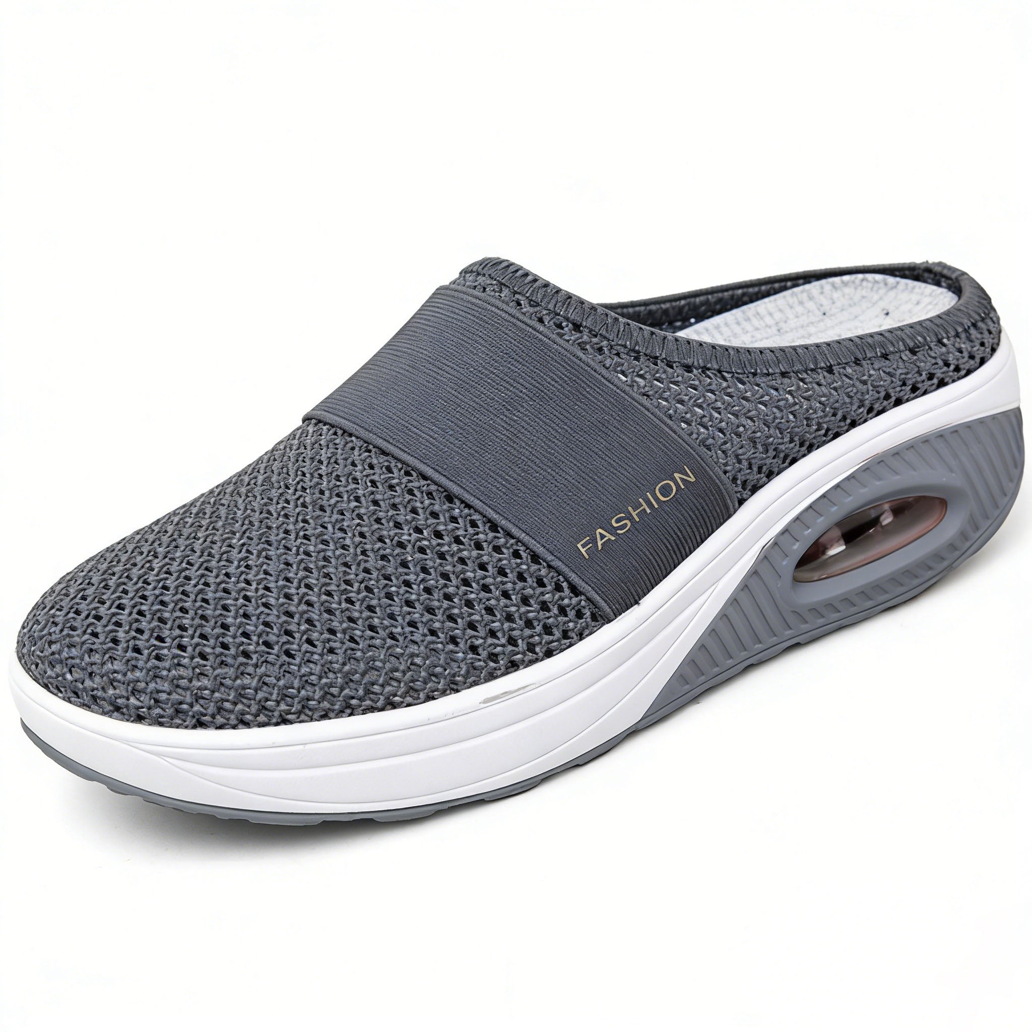Diabetic Air-Cushion Slip-On Walking Shoes, Orthopedic Diabetic Slippers, with Arch-Support for Women