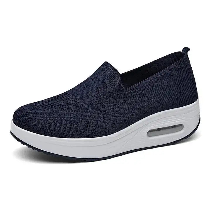 Women’s Breathable Knit Slip-On Walking Shoes